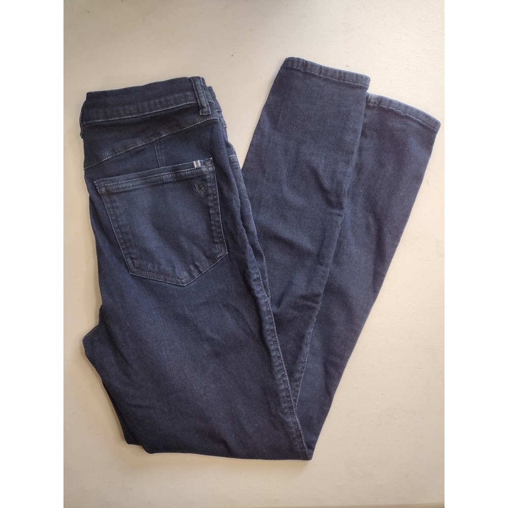 Kuhl Womens High Rise Skinny Indigo‎ Blue Performance Denim Jeans Size 8 Reg